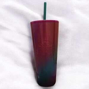 *NEW* Plum Purple Teal Ombré 2022 Starbucks Stainless Steel Tumbler